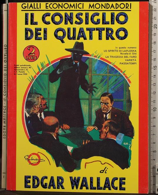 Il Consiglio Dei Quattro - Edgar Wallace - copertina