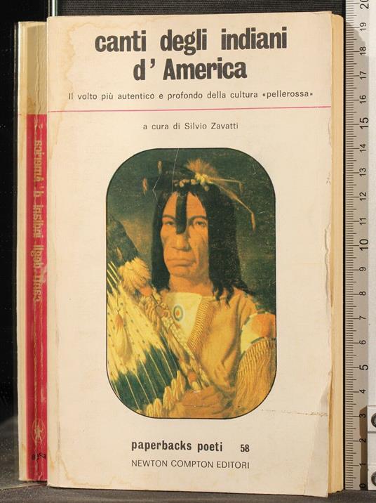 Canti degli indiani d'America - Silvio Zavatti - copertina