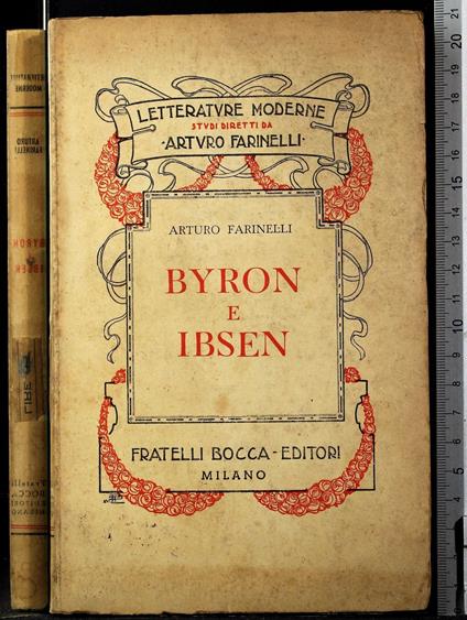 Byron e Ibsen - Arturo Farinelli - copertina