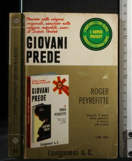 Giovani Prede - Roger Peyrefitte - copertina