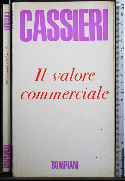 Il valore commerciale - Giuseppe Cassieri - copertina