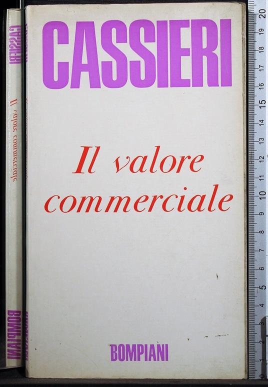 Il valore commerciale - Giuseppe Cassieri - copertina