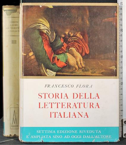 Storia della letteratura italiana III - Francesco Flora - copertina