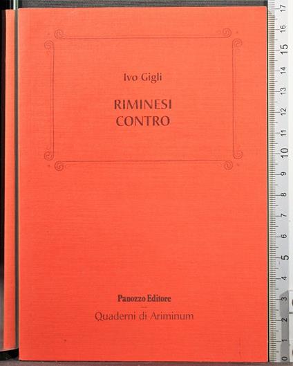 Riminesi contro - Ivo Gigli - copertina