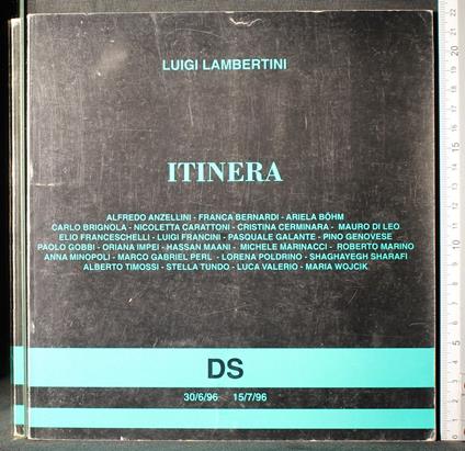 Itinera - Luigi Lambertini - copertina