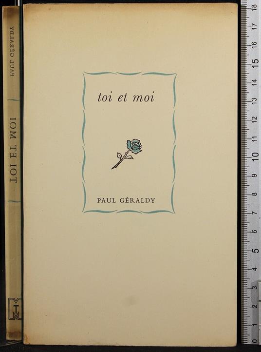 Toi et moi - Paul Géraldy - copertina