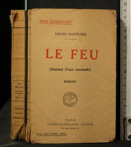 Le Feu (Journal D'Une Escouade) - Henri Barbusse - copertina