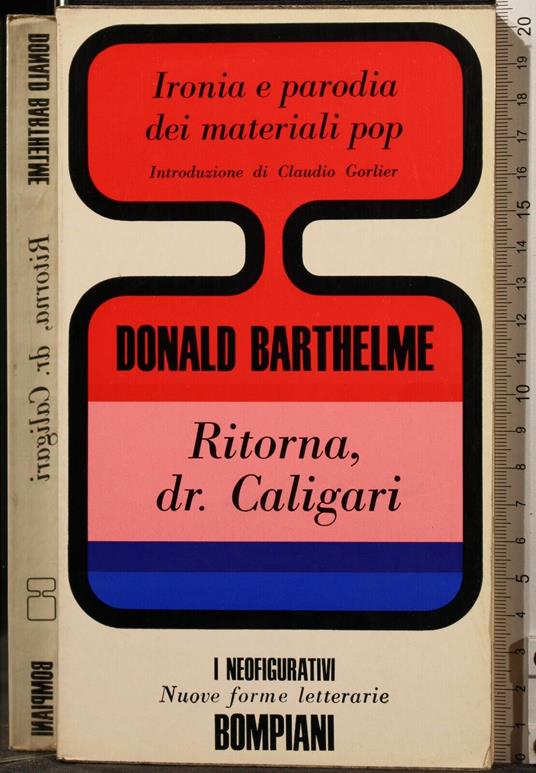 Ritorna, Dr. Caligari - Donald Barthelme - copertina