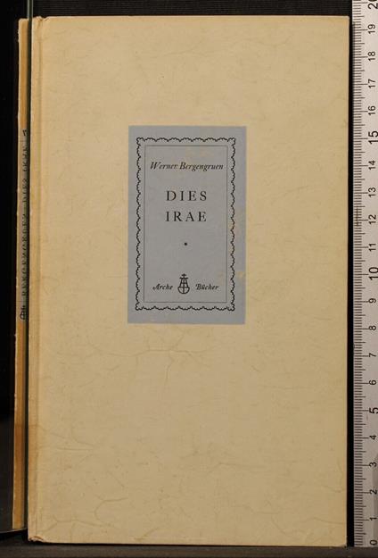 Dies irae - Werner Bergengruen - copertina