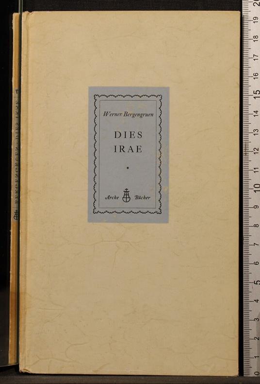 Dies irae - Werner Bergengruen - copertina