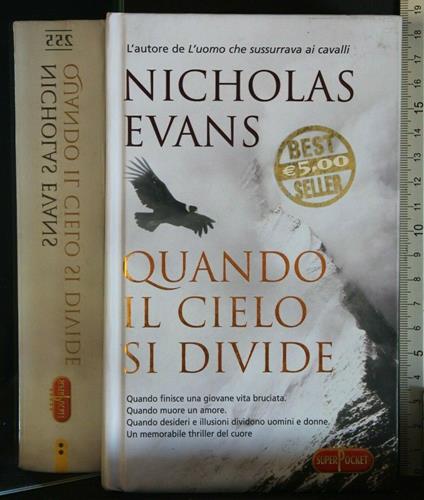 Quando Il Cielo Si Divide - Nicholas Evans - copertina