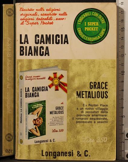 La camicia bianca - Grace Metalious - copertina
