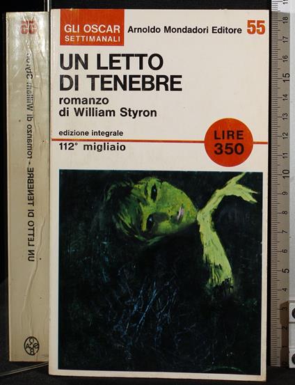 Un letto di tenebre - William Styron - copertina