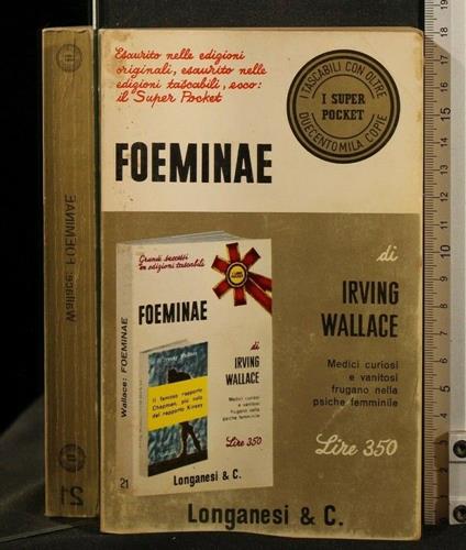 Foeminae - Irving Wallace - copertina