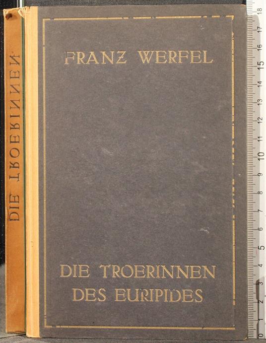 Die troerinnen des euripides - Franz Werfel - copertina