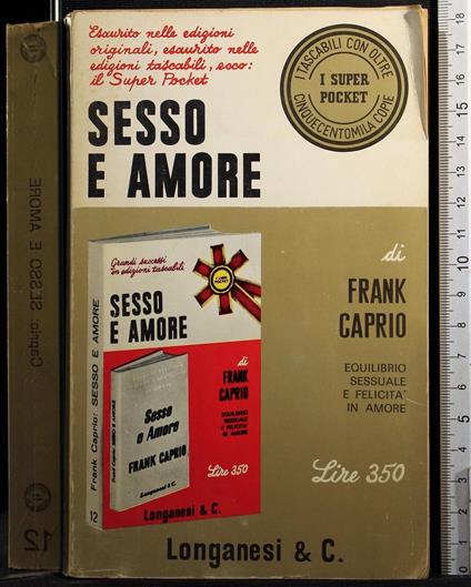 Sesso e amore - Frank S. Caprio - copertina