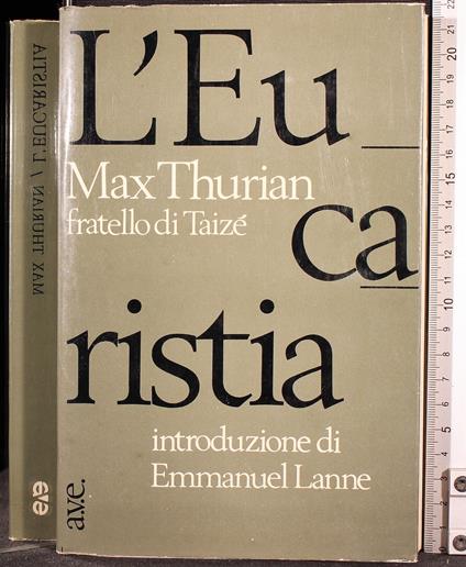 L' eucaristia - Max Thurian - copertina