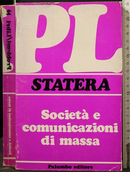 Società e Comunicazioni di Massa - Gianni Statera - copertina