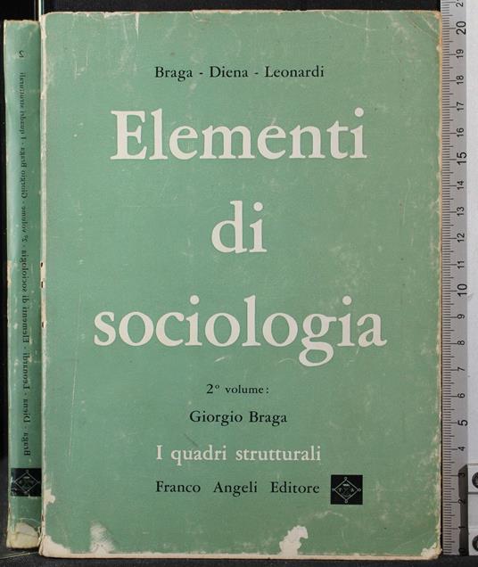 Elementi di sociologia 2° volume - Giorgio Braga - copertina