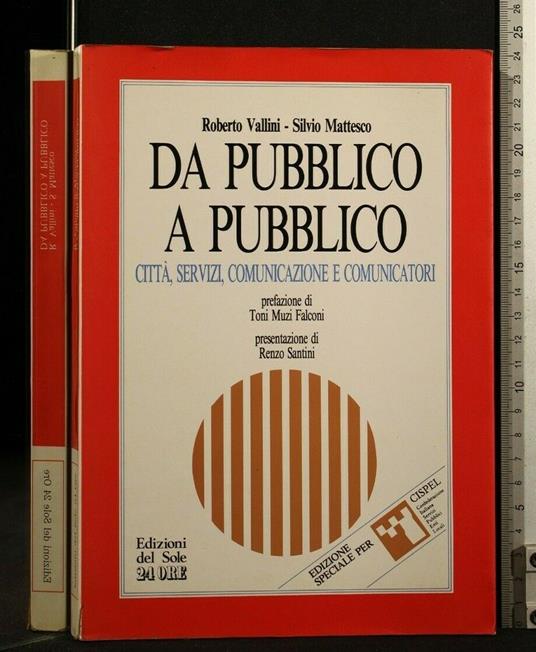 Da Pubblico a Pubblico - Roberto Vallini - copertina