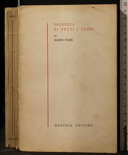 Saggezza di Tutti I Tempi - Mario Passi - copertina
