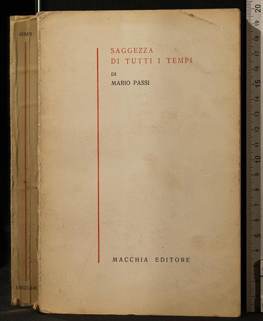 Saggezza di Tutti I Tempi - Mario Passi - copertina