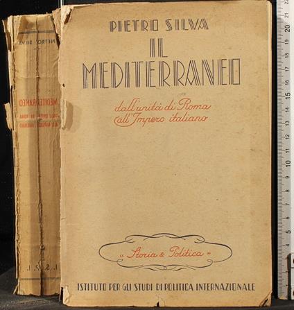 Il mediterraneo - Pietro Silva - copertina