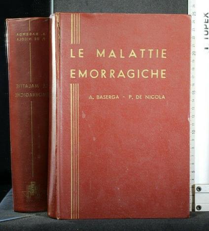 Le Malattie Emorragiche - Angelo Baserga - copertina