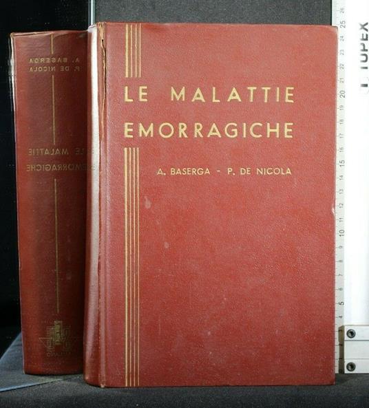 Le Malattie Emorragiche - Angelo Baserga - copertina