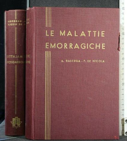 Le Malattie Emorragiche - Angelo Baserga - copertina