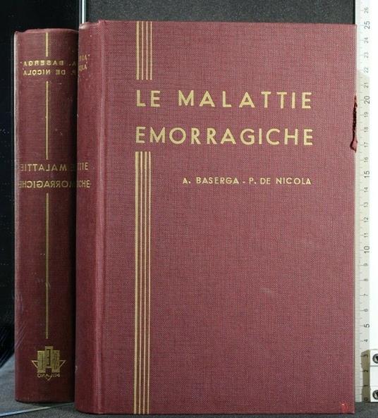 Le Malattie Emorragiche - Angelo Baserga - copertina