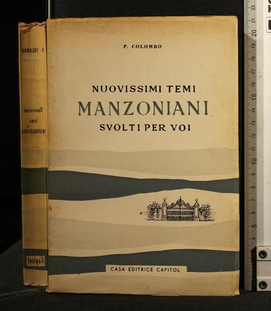Nuovissimi Temi Manzoniani Svolti per Voi - Colombo-De Matteis - copertina