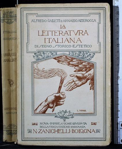 La letteratura Italiana - Alfredo Galletti - copertina