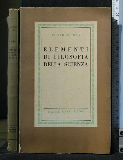 Elementi di Filosofia Della Scienza - Etienne May - copertina