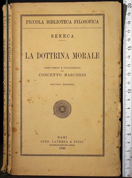 La dottrina morale - L. Anneo Seneca - copertina