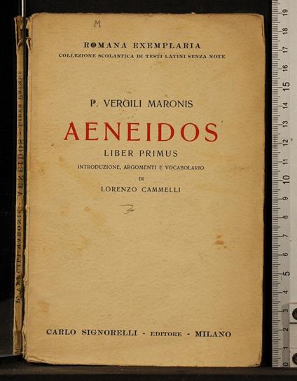 Aeneidos. Liber primus - Publio Virgilio Marone - copertina