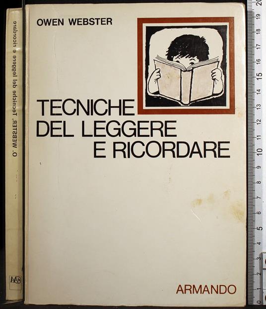Tecniche del leggere e ricordare - Owen Webster - copertina