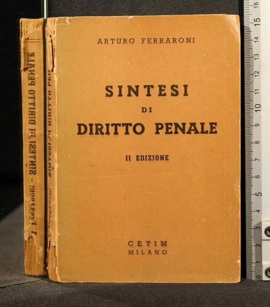 Sintesi di Diritto Penale - Sintesi di Diritto Penale di: Arturo Ferraroni - copertina