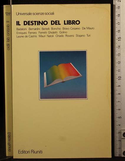 Il destino del libro - destino del libro di: Badaloni - copertina