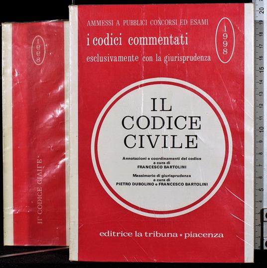 Il codice civile 1998 - codice civile 1998 di: Bartolini - copertina