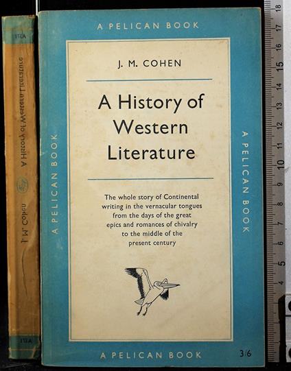 A history of western literature - history of western literature di: Cohen - copertina