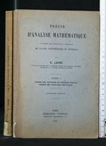 Precis D'Analyse Mathematique. Vol. 1