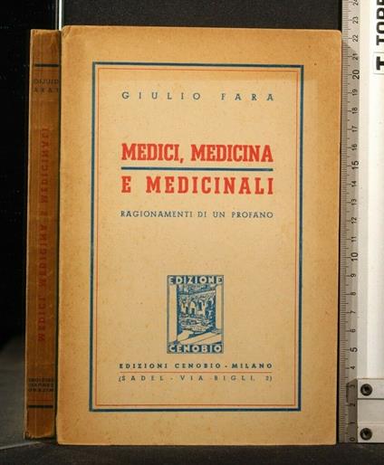 Medici, Medici e Medicinali - Medici e Medicinali di: Fara Medici - copertina