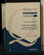 I Quaderni di Economia Italiana Problematiche e Nodi