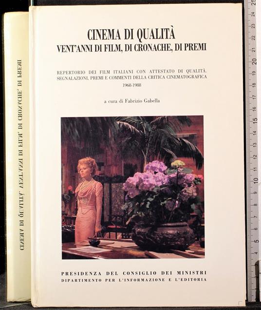 Cinema di qualità. Vent'anni di film, di. - di. di: Gabella Cinema di qualità. Vent'anni di film - copertina