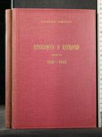 Racconto a Ritroso Versi 1930 - 1973