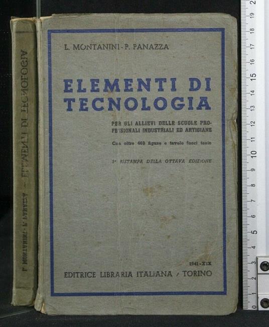 Elementi di Tecnologia - Elementi di Tecnologia di: L. Montanini - copertina