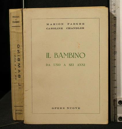 Il Bambino da Uno a Sei Anni - Bambino da Uno a Sei Anni di: Marion Faegre - copertina