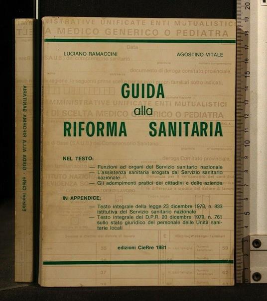 Guida Alla Riforma Sanitaria - Guida Alla Riforma Sanitaria di: Ramaccini - copertina