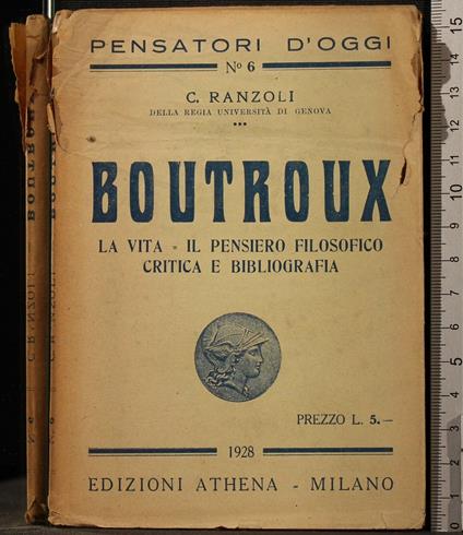 Boutroux - Boutroux di: Ranzoli - copertina